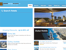 Tablet Screenshot of goodhotelflight.com